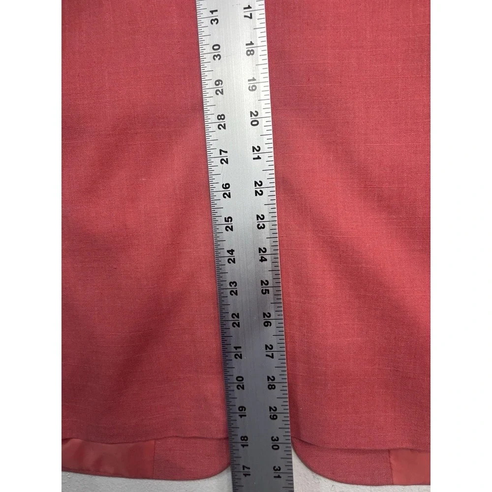 vtv Coral Pink‎ Blazer 44R Jacket Sport Suit Coat Linen Rayon Lightweight Mens